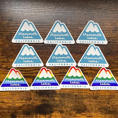 Mammoth Lakes California Sticker Pack Rainbow And Gray Decals Lot Of 10 • $7.95