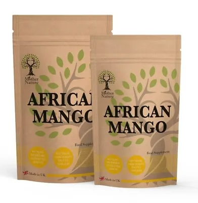 African Mango Extract 550mg Natural Mango Powder Vegan Weight Loss Supplement • £8.49