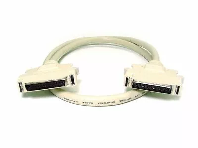 $16.99 • Buy 6ft 50 Pin Half Pitch D Subminiature HPDB50 Male To M HDD SCSI Cable