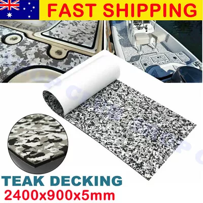 $72.90 • Buy 90x240cm EVA Foam Boat Flooring Mat Camo Marine Teak Decking Sheet For Yacht AU