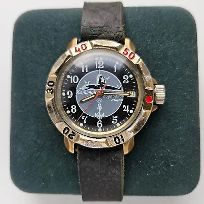Vintage Vostok 2414A Amphibia Wrists Watch Man Russian SOVIET Submarine • $45