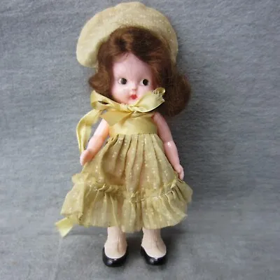 S & E Vtg Celluloid Doll Wig Hair Side Glancing 6in • $19.99