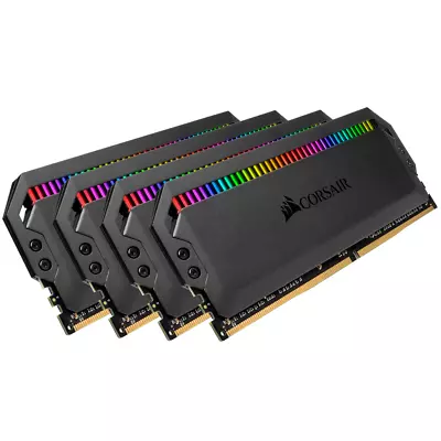 Corsair Dominator Platinum RGB 32GB (4x8GB) DDR4 3200MHz CL16 Memory Black • $410