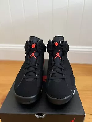 Nike Jordan 6 Retro Infrared Basketball Shoes - Size 10 Black • $320
