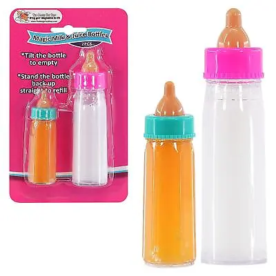 BiBi Doll  Magic Milk Bottle Set Of 2 Born Dolls Baby Doll Feeding Kit Girls Toy • £6.09