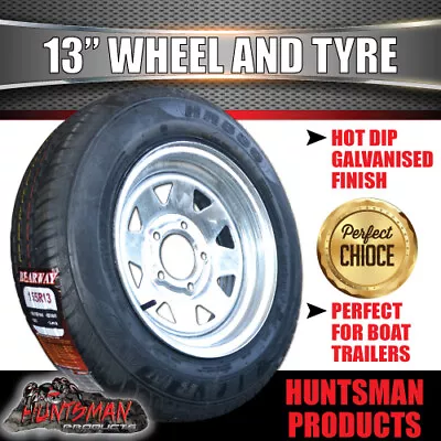 13x4.5 & 155R13C Galvanised Ford Pattern Boat Trailer Sunraysia Wheel Rim & Tyre • $115