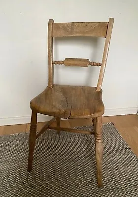 £100 • Buy Antique Victorian Pine Kitchen Dining Chair | Oxford Scroll Bar Back  [3]