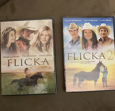 Flicka 1 & 2 DVD Tim McGraw Patrick Warburton Tammin Sursok Clint Black Mustang • $13.99