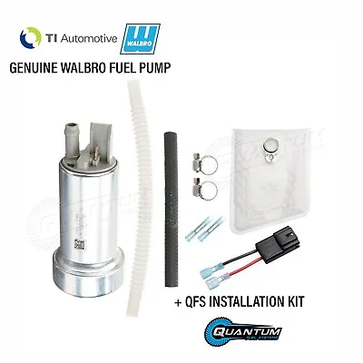 GENUINE WALBRO/TI F90000262 400LPH High Performance Fuel Pump + Kit & Flex Hose • $131.98