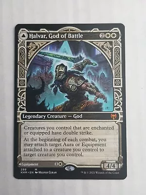 Halvar God Of Battle / Sword Of The Realms - Kaldheim - MTG KHM 299 M NM • $11.49