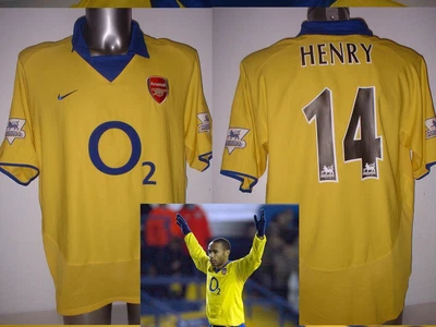 £84.99 • Buy Arsenal Nike Thierry Henry XL 03/04 Soccer Shirt Jersey Top Trikot Vintage Rare