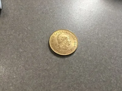 1885 Argentina 5 Peso Gold Coin BU Beautiful Specimen # 2496 • $1399.99
