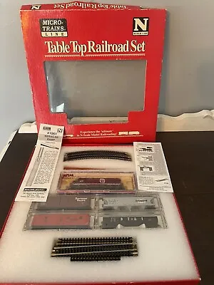 Vintage N Scale Micro Trains 1/160 Table Top Railroad Set New Open Box Old Stock • $161.99