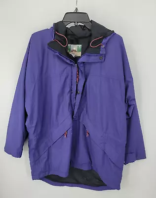 Vintage EMS Eastern Mountain Sports Jacket Mens Large Hooded Anorak Outerwear • $27.56