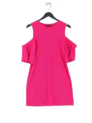 Bershka Women's Midi Dress M Pink 100% Other T-Shirt Dress • £8.59