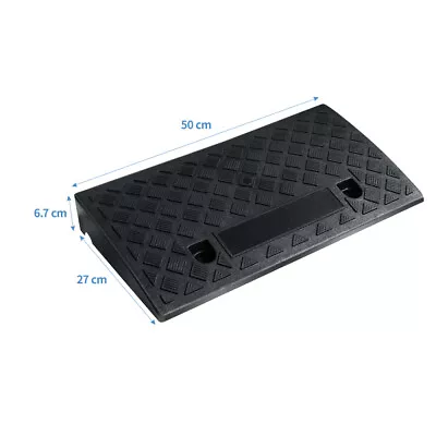 50 X 27 X 6.7 Cm Curb Plastic Ramp Threshold Door Ramp For Car Vehicle Motorbike • $38.68