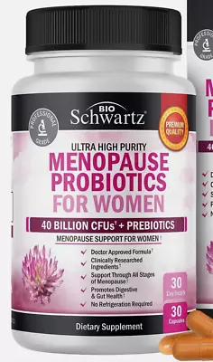 Bioschwartz Support Probiotics For Women Menopause Relief For Hot Flashes 30 Ct • $21.96