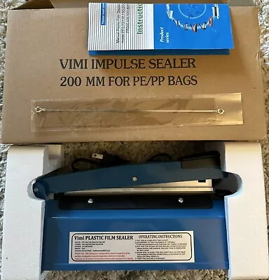 Impulse Heat Sealer Manual 8 Inch Sealing Machine For Plastic Bag PE PP Bags  • $15