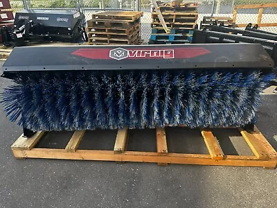 Skid Steer Manual Angle Broom By Virnig Poly/Wire Combo Brushes 72  WideNEW • $6750