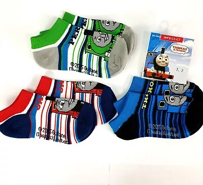 £5.95 • Buy 3 X Official THOMAS Trainer Kids Infant 12-24 Month Baby Socks UK C3-C7 EU19-24 