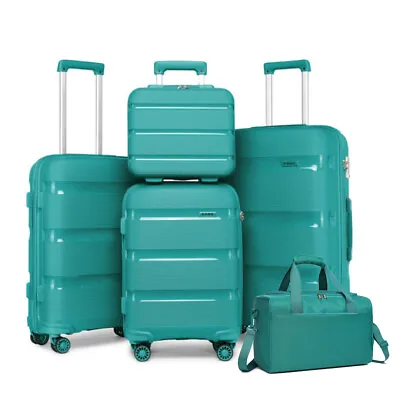 14/20/24/28Inch Hard Shell Suitcase Set Hand Cabin Luggage Travel Shoulder Bag • £14.99