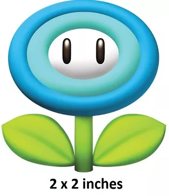 Ice Flower Peel And Stick Decal Super Mario Bros. Wii Wall Sticker Game Room Art • $2
