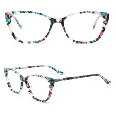 Tortoise Shell Cat Eye Eyeglasses Frames Women Acetate Vintage Fashion Glasses • $25.19
