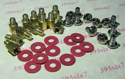 36 PCS - 6/32  Male X M3 Female Brass Motherboard Standoff + Screw + Red Washer  • $2.33