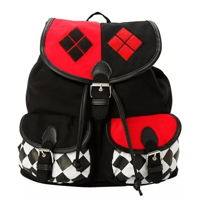 Harley Quinn Backpack Handbag Womens Girls School Travel Bag DC Comics Superhero • $69.95