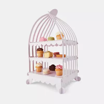 3 Tier Tool Cake Plate Food Stand Fruit Party Serving Cupcake Wedding Fairy Tale • $12.89