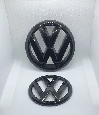 $60 • Buy Glossy Black Front & Rear Car Emblem SET Badge For VW MK6 GOLF6 TSI TDI GTI