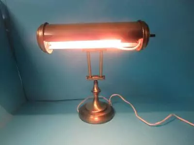 Vintage Piano Bankers Desk Lamp Light Gold Brass Underwriters Laboratory AD-966 • $22.99