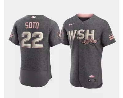 $44.98 • Buy Nike Juan Soto #22 Washington Nationals Cherry Blossoms Jersey Large NWT