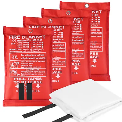 39''x39'' Retardant Blankets Large Fire Blanket Fiberglass Prepared Emergency • $10.95