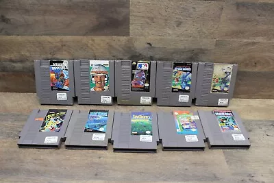 Lot Of 10 Nintendo NES Games StarTropics Glove Ball Skate Or Die Football & More • $33.30