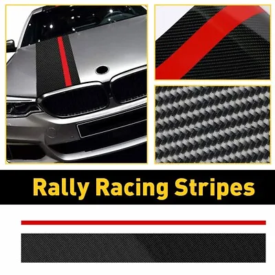 Universal Car Stripes Rally Stickers Sports Racing Decal For Hood Bonnet Roof • £11.99