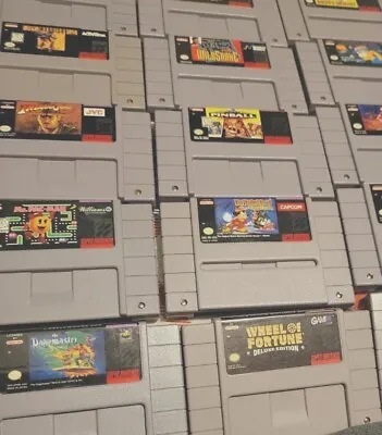 Classic Snes Super Nintendo Games Good Labels Tested • $5.99