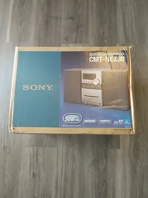 Sony CMT-NEZ30 AM/FM Stereo CD Cassette Micro Hi-Fi Component Shelf System NIB • $279.99