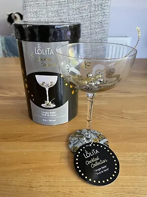 Lolita Cocktail Collection “jingle Bells” Christmas Glass With Box • £15.99