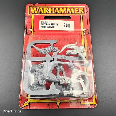 Warhammer High Elf Ellyrian Reaver Command Horn Blower B Sealed 1997 • $49.31