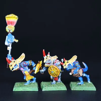 Lizardmen Painted Temple Guard Command Warhammer Fantasy  Games Workshop • $93.40