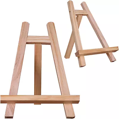 Small Tabletop Display Stand 8 Inch Wooden Table Top A-Frame Artist Easel Canvas • $18.11