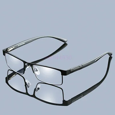 1 Pcs Mens Rectangular Business Metal Reading Glasses Readers 1.0-4.0 • $6.70