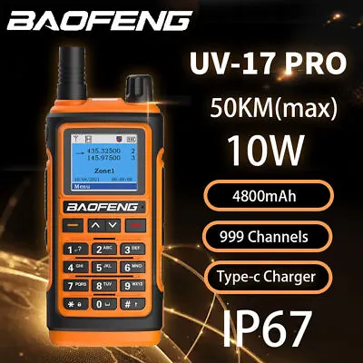 £40.40 • Buy Baofeng Uv-17pro Dual Band U/vhf Two Way Radio Long Range Walkie Talkie 10w 10km