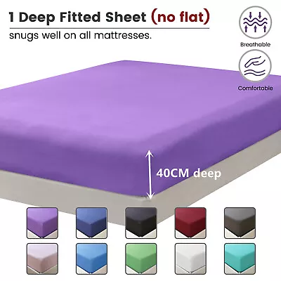 $20.99 • Buy Hotel 2000TC Ultra Soft Bed Fitted Sheet Pillowcase S/KS/Double/Queen/King AU