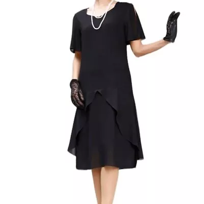 La Vie Delight Womens 1920s Black Great Gatsby Dress With Sweetheart Neckline XL • $46.19