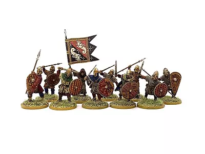 WESSEX SAXON NOBLE WARRIORS 10 28mm Painted Historical Wargame DARK AGE SAGA • £48