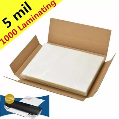 5 Mil Letter Laminating Pouches 1000 Pack Hot Melt 9 X 11.5 Lamination Supplies • $128.31