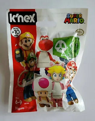 Super Mario K'NEX Series 10 Canon Box Luigi 1 Figure In Sealed Blind Bag - New • $4.95