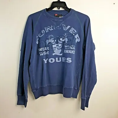 Diesel Mens Graphic Sweatshirt Jumper Size L Vtg 100% Cotton  • $37.33